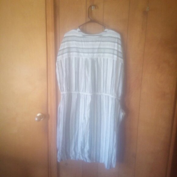 Time And Tru Plus Size Women's Striped  Drawstring Waist Dress Size 3X - Picture 4 of 4